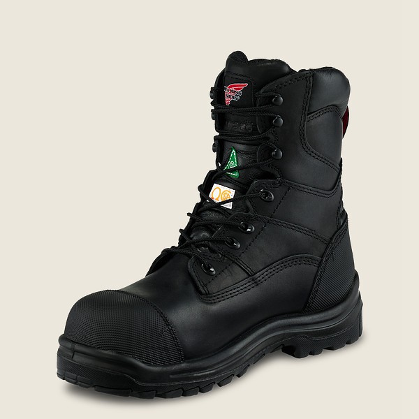 Red Wing Safety Boots Mens Black - King Toe® - 8-inch Waterproof Csa Toe - 4706213-SP